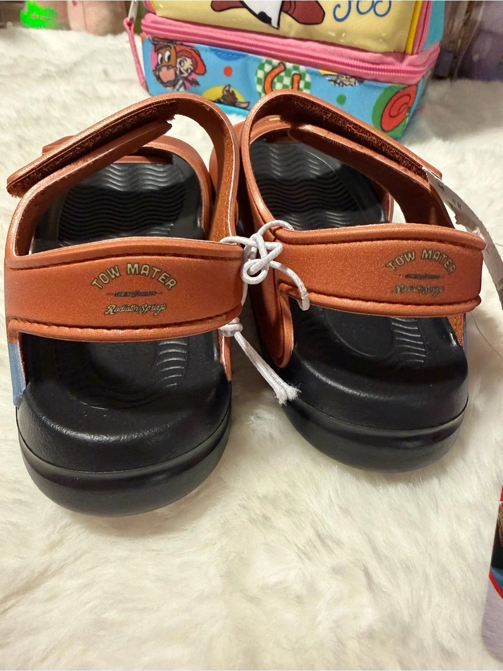 Disney Brown and Black Mater Cars  Kids Sandals size 5